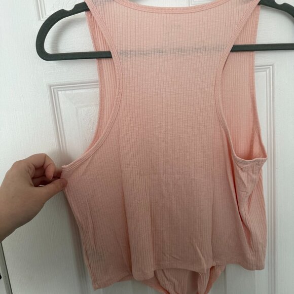 Aerie Pink Racerback Crop Top - Picture 3 of 4